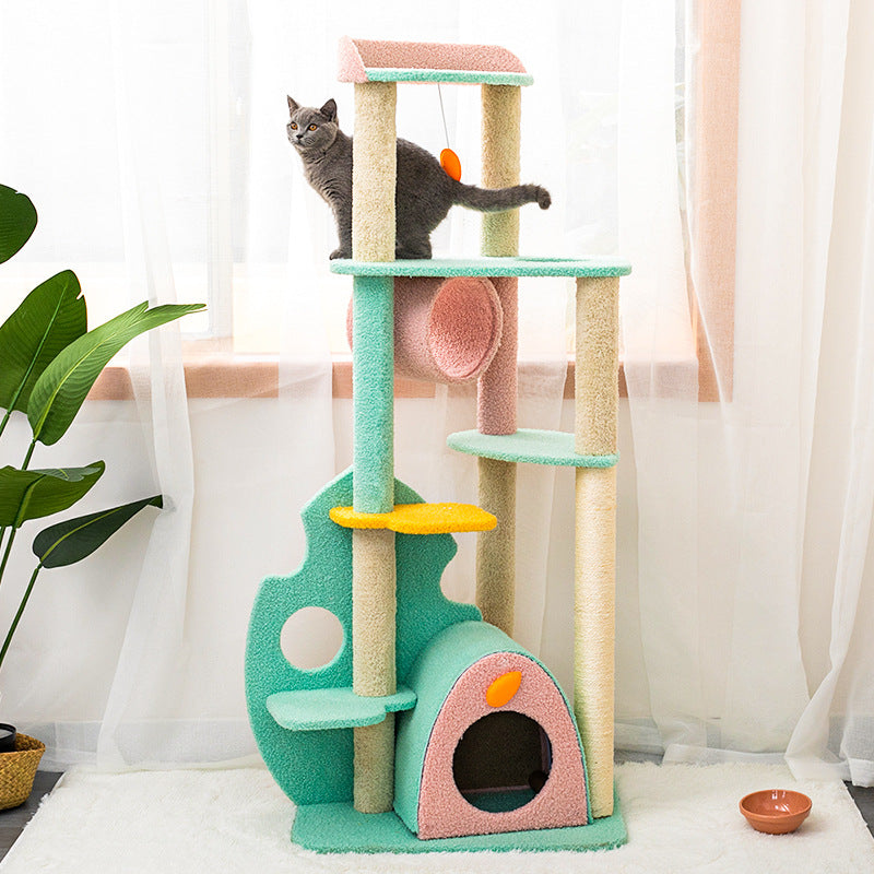 Unleash Your Cat's Playful Spirit with Our Large Scratching Post Interactive Pet Life Toy